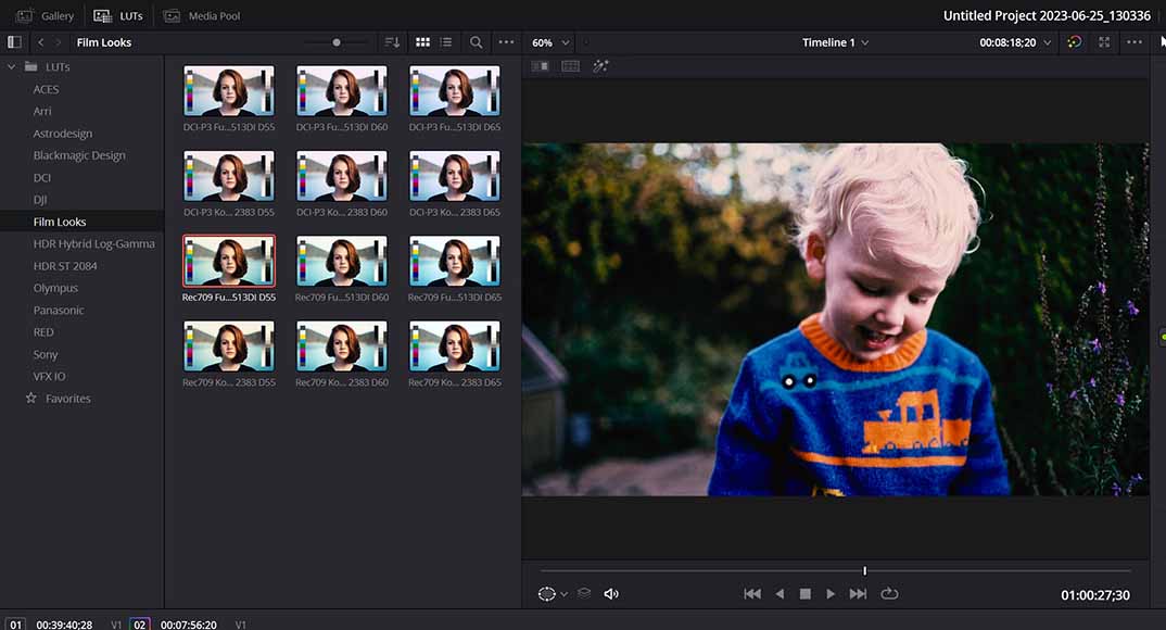a screen shot of a photo editor with a child in it.