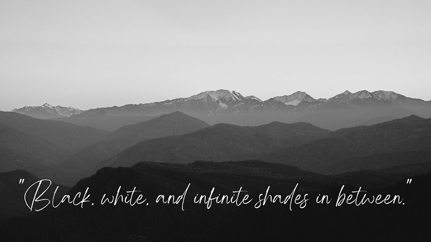 life quotes black and white