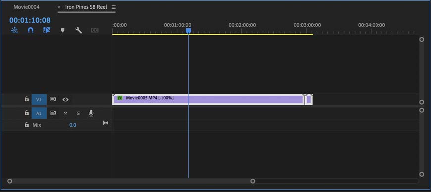 Adobe premiere pro cs6 screenshot showing a nested clip.