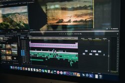 A computer screen showing a video editing program.