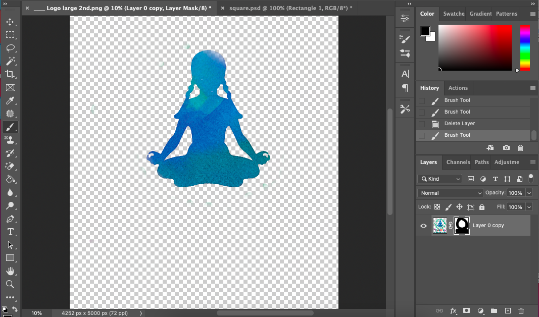 Adobe photoshop tutorial on how to create a yoga logo in adobe photoshop.