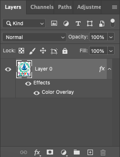 Layer overlay in adobe photoshop.