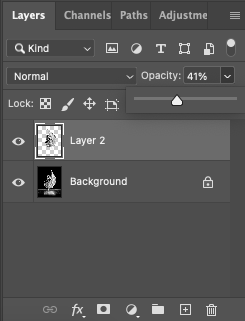 Layers in adobe photoshop.