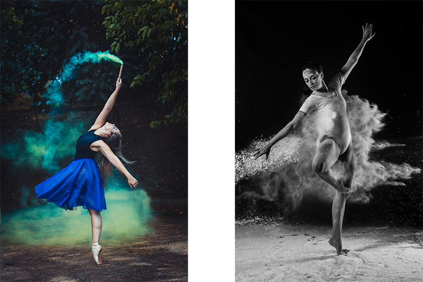 Two dancer photos
