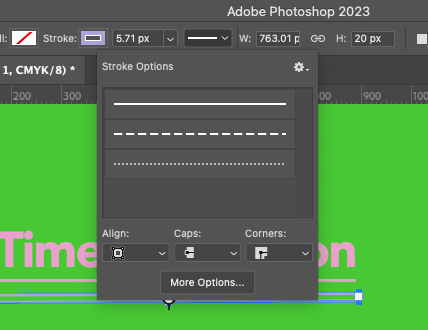 stroke options in photoshop
