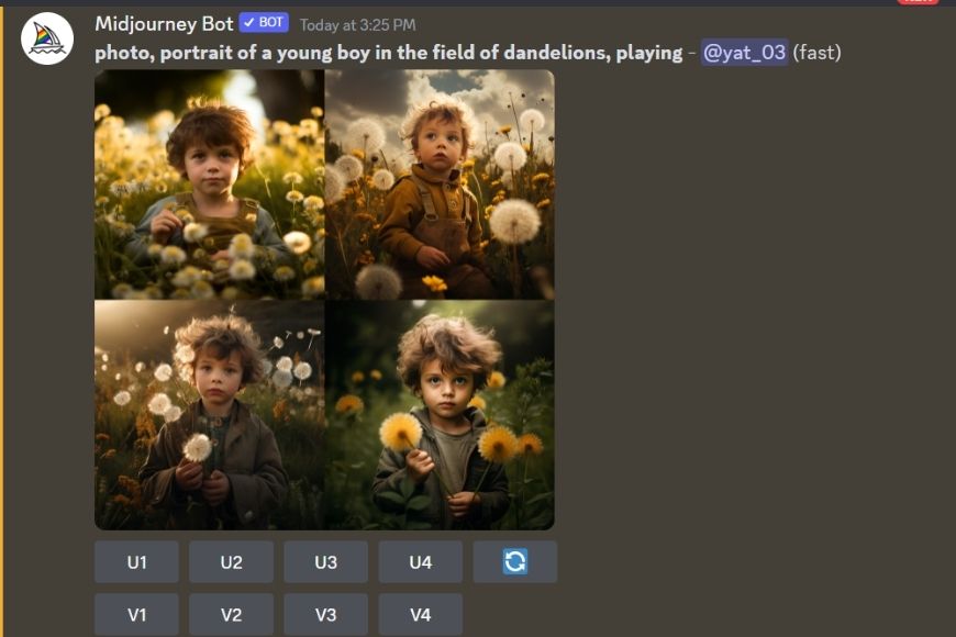 A screenshot of a game with a picture of a dandelions.
