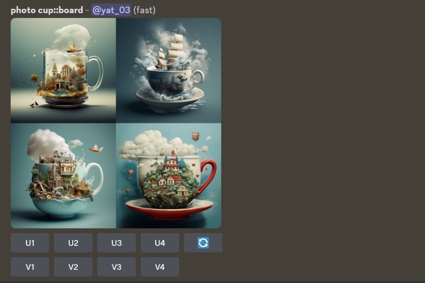 A screenshot of a tea cup puzzle game.