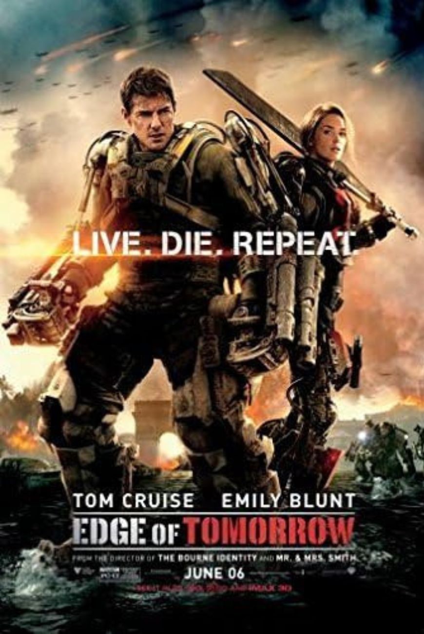 Edge of tomorrow movie poster.
