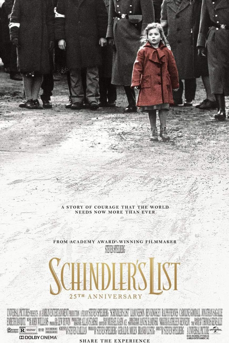 The poster for schnidler's list.