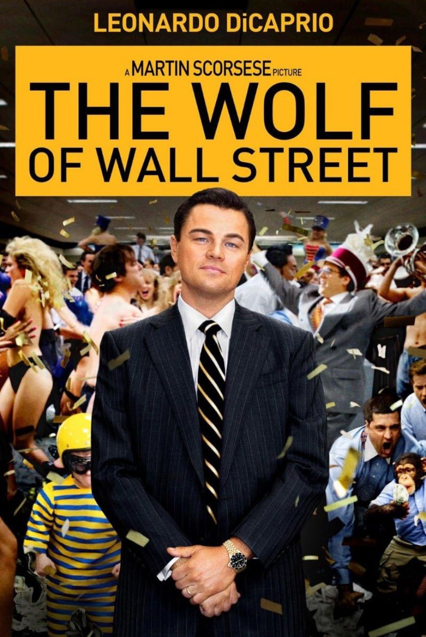 The wolf of wall street poster.
