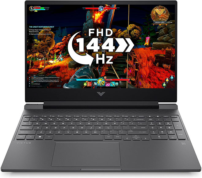 An image of an HP Victus 15 Gaming Laptop