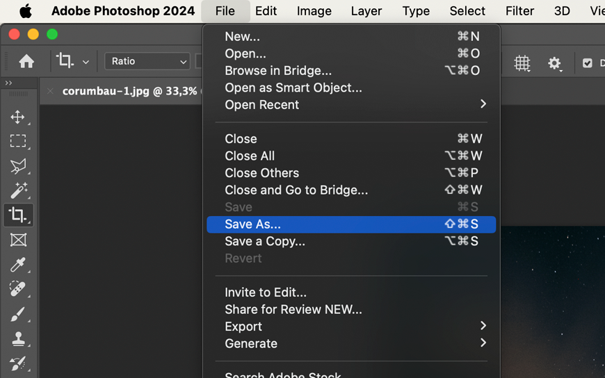 Adobe photoshop cs6 - how to save a file.
