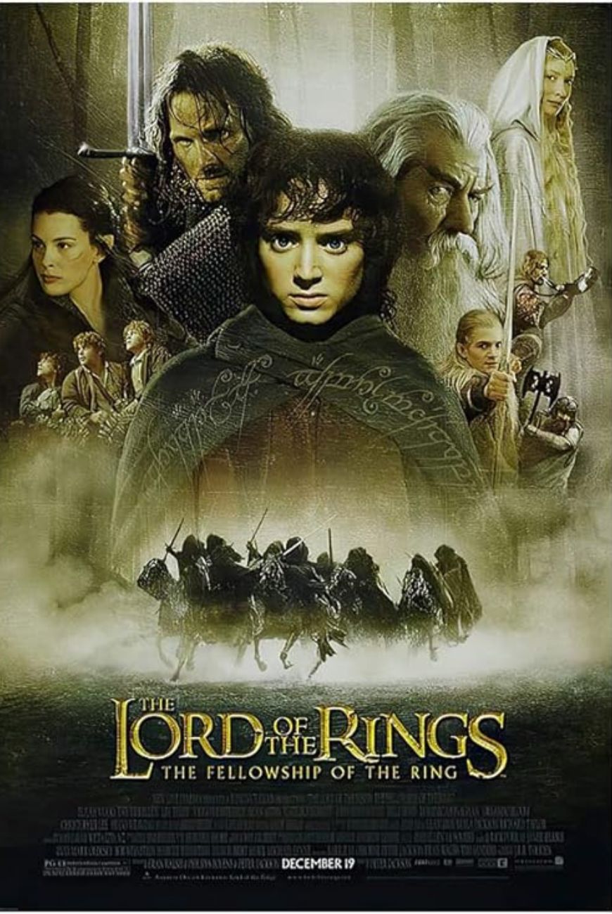 The lord of the rings movie poster.