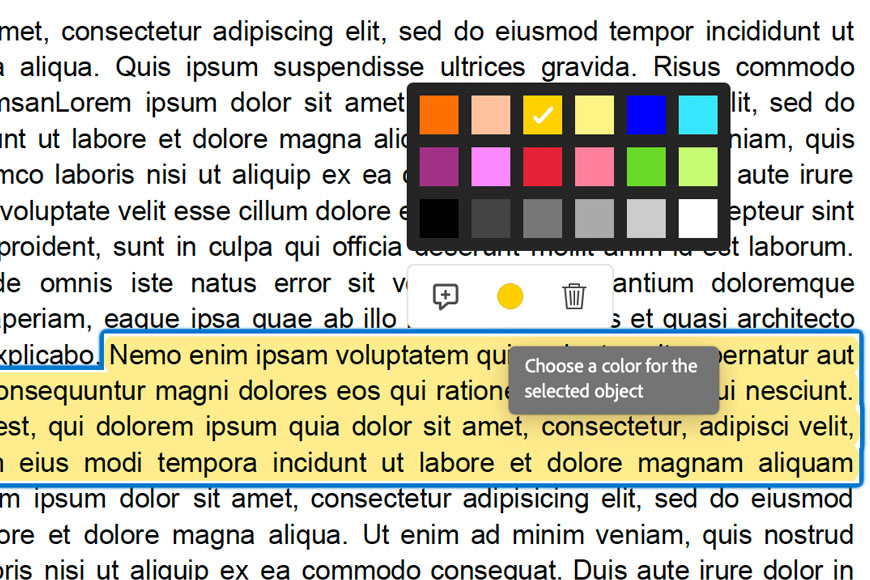 Adobe acrobat color picker - screenshot.