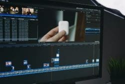 A computer screen showing a video editing program.
