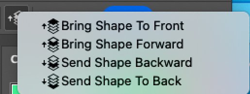 Adobe photoshop cs6 bring shape to front forward send shape back.