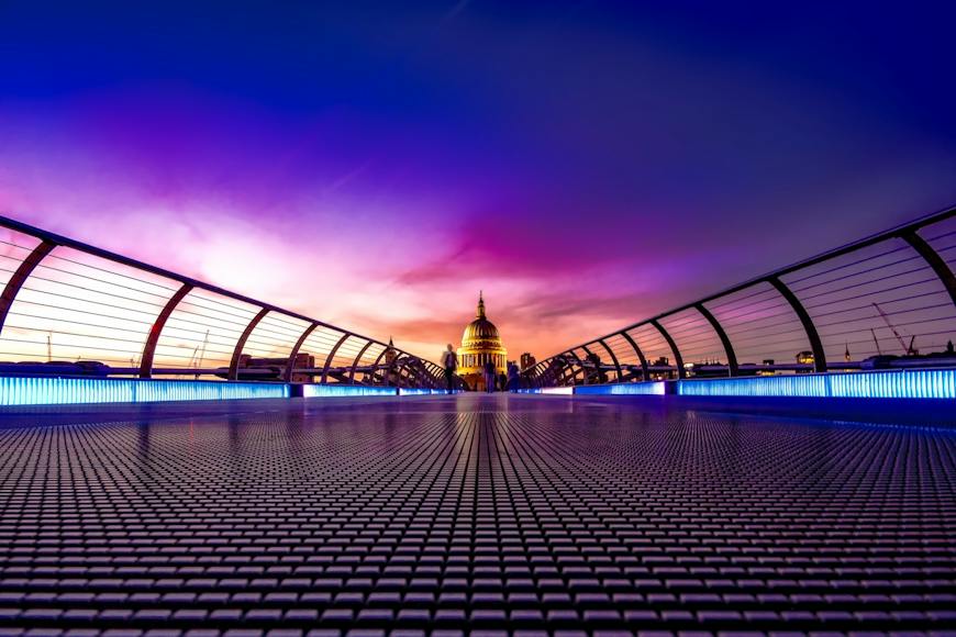 London skyline at dusk - photograph - london skyline at dusk fine art print.
