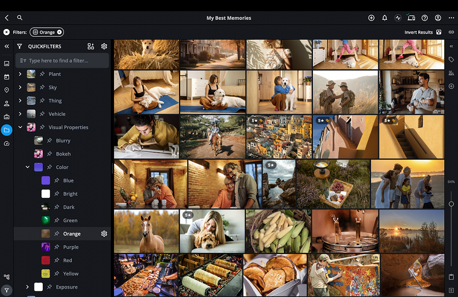 A screen shot of a photo gallery in Mylio Photos