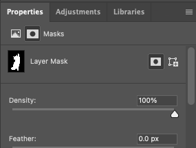 Layer mask in adobe photoshop.