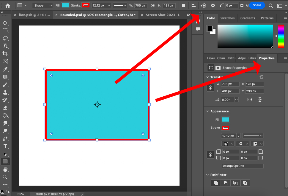 How to create a square in adobe photoshop.