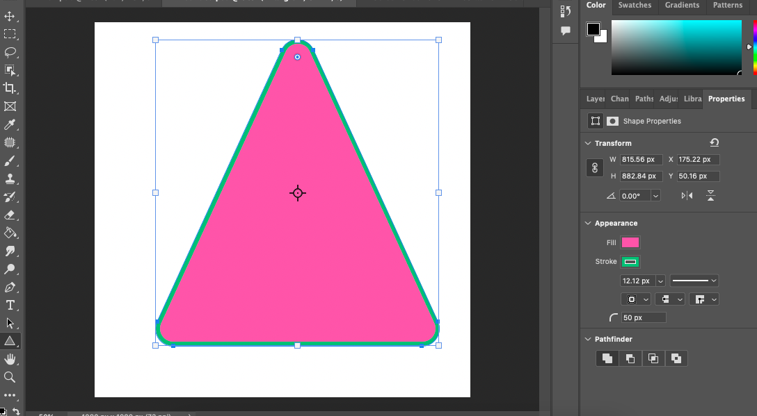 How to create a triangle in adobe illustrator.