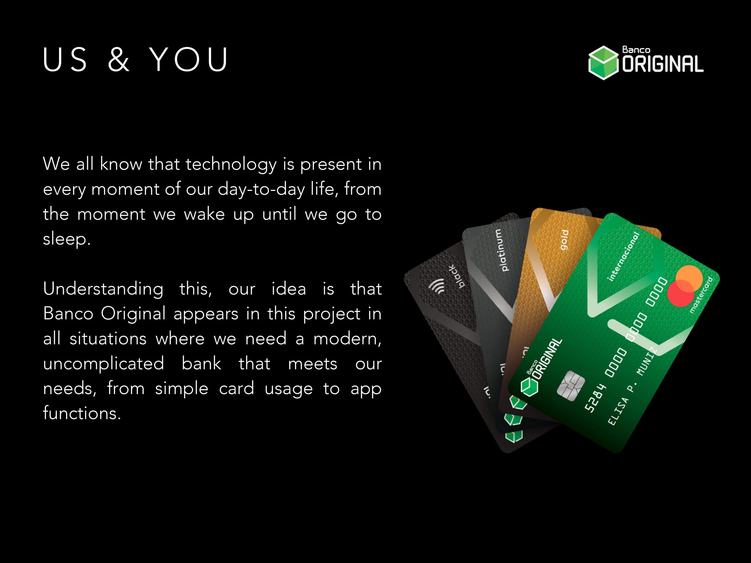 An image of a credit card with the words us and you.