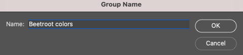Adobe photoshop cs6 group name.