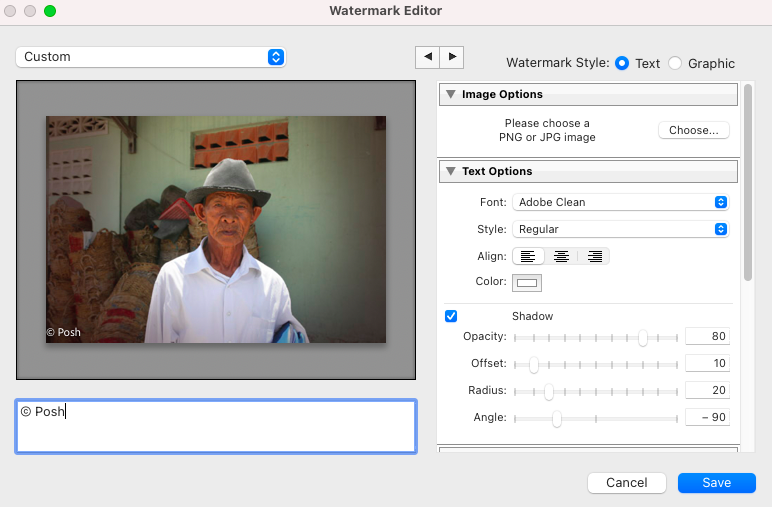 An image of a man in a photo editor.