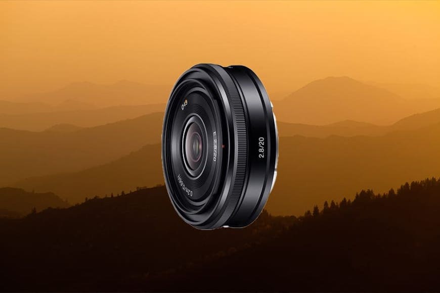A sony a7ii lens on top of a mountain.