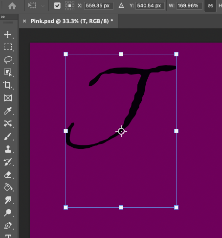 How to create a letter j in adobe photoshop.