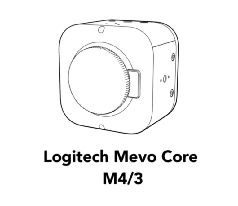 Illustration of logitech mevo core m4/3 camera module.