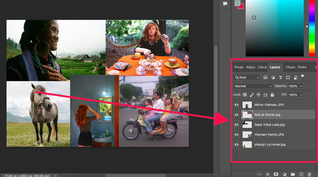 Adobe photoshop cs6 - how to create a photo collage in adobe photoshop c.