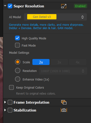 Winxvideo AI Review Can It Successfully Restore Old or Shaky Footage 4