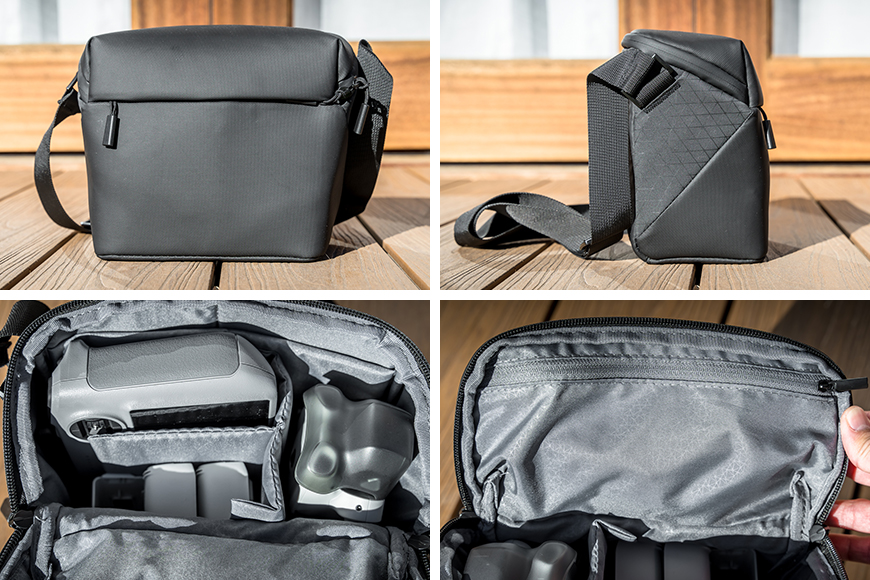 The shoulder bag included with the Fly More Kit is a great addition. It isn't a tight squeeze, making it easy to pack everything away, while still leaving enough room for a few extra accessories if you need them.