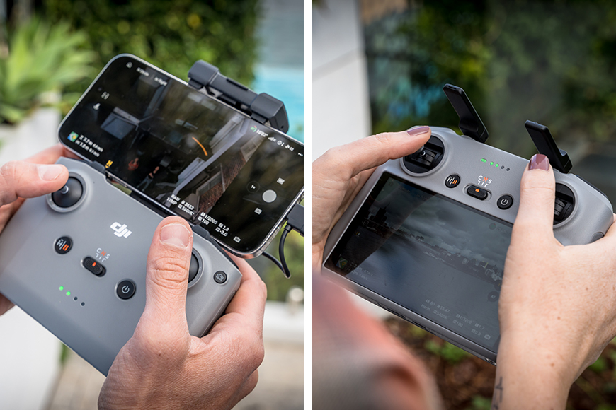 Whichever controller you choose, you'll be able to achieve the same results. The DJI RC 2 just makes the experience a little more convenient, thanks to its built-in screen and a couple of extra physical buttons.