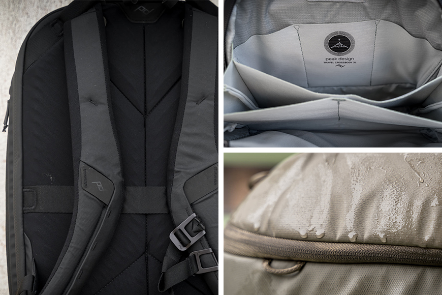Across the range, you'll also find comfortable padding, bright interiors with practical organisation, and durable, weatherproof materials complemented by weather-resistant zippers.