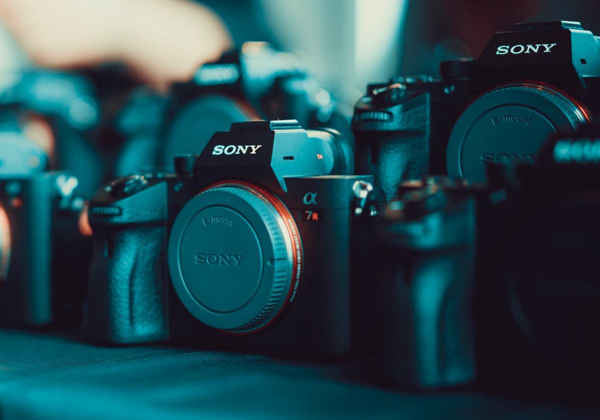 photo of sony cameras