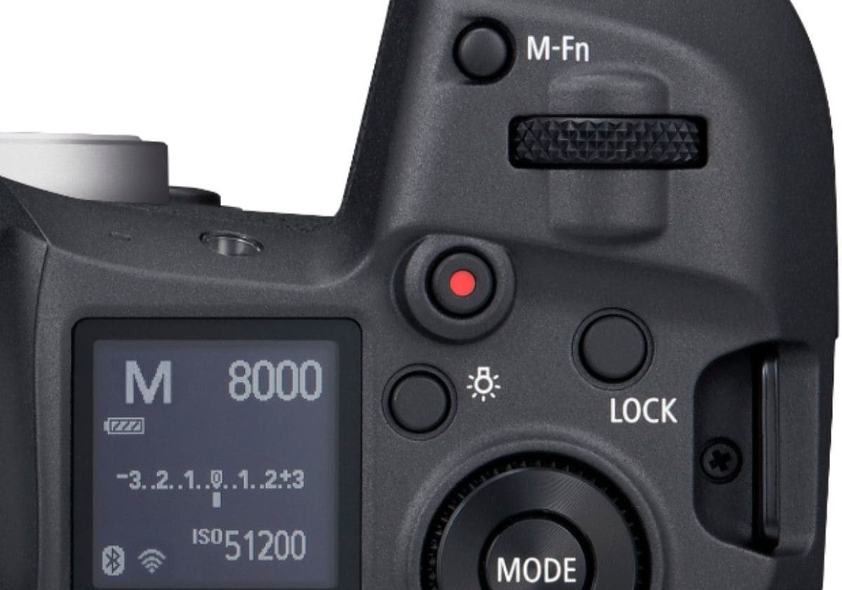 canon r5 camera shutter and controls
