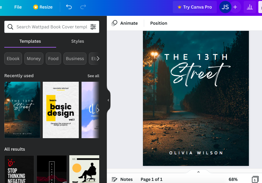 Design Book Covers with Canva's Free Book Cover Maker