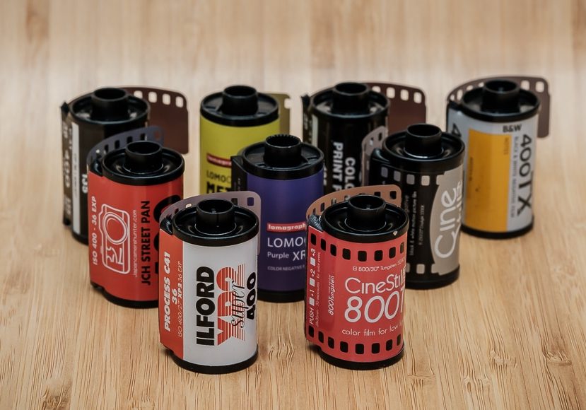35mm photo film reel Stock Photo