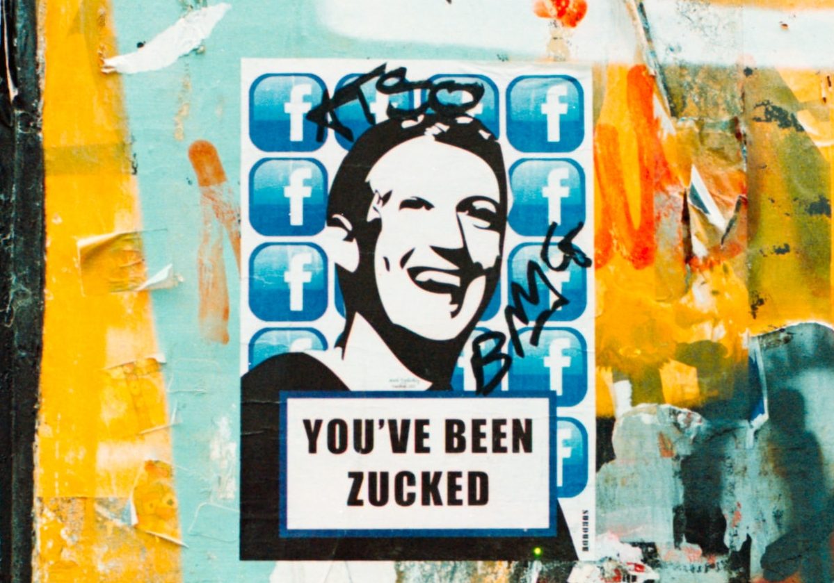 photo of zuckerberg graffiti